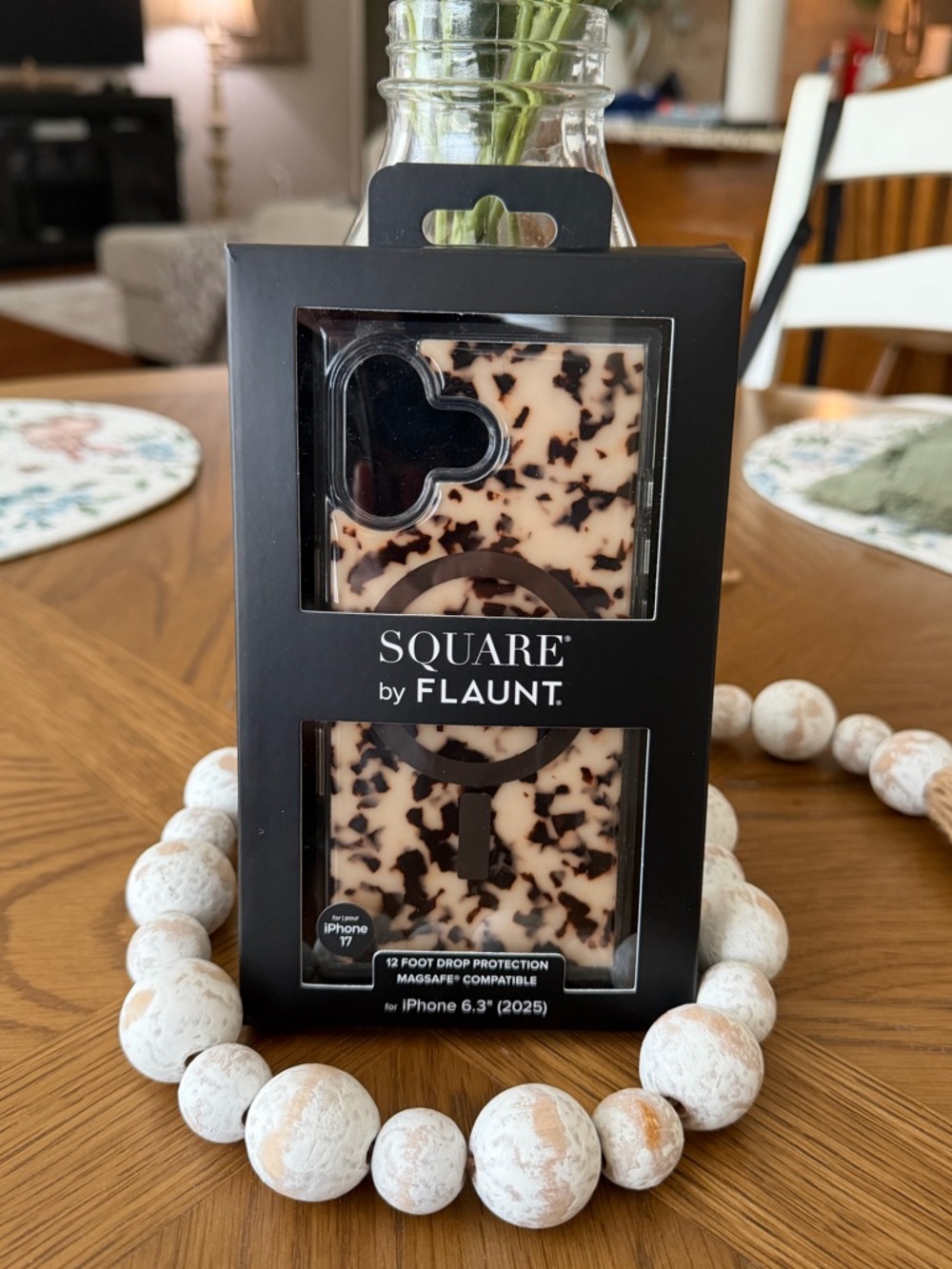 Square by Flaunt Tortoiseshell Phone Case iphone 17